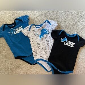 Detroit Lionsons NFL 18-24mo Onesies Bodysuits Infant Toddler